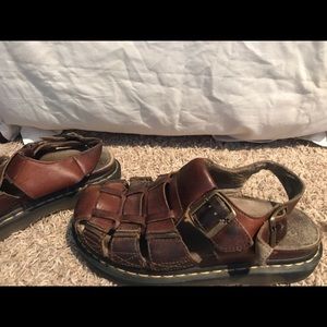 Nautica brown leather sandals